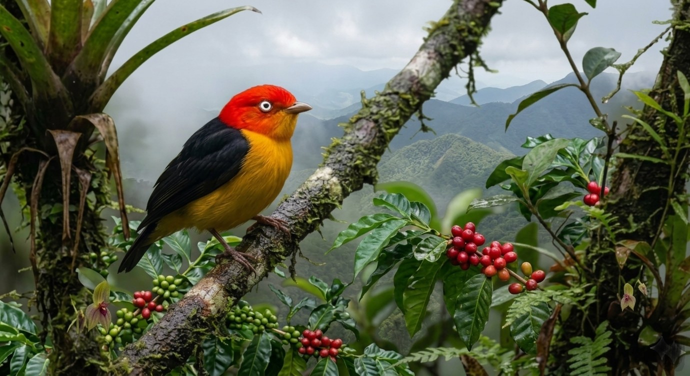O Voo do Pássaro Vermelho: Como Guaramiranga Trocou a Exploração do Café pelo Refúgio da Mata Atlântica